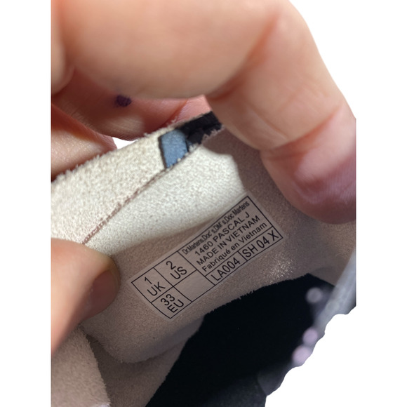 Dr Martens Pascal 1460 Youth Girl Size 2 Pink Tie Dye Suede - Picture 7 of 8